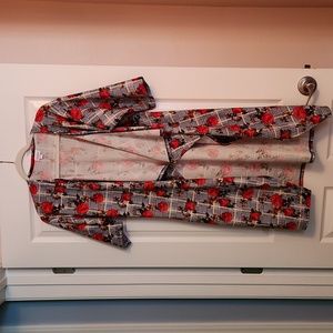 Lularoe Navy Houndstooth Cardigan